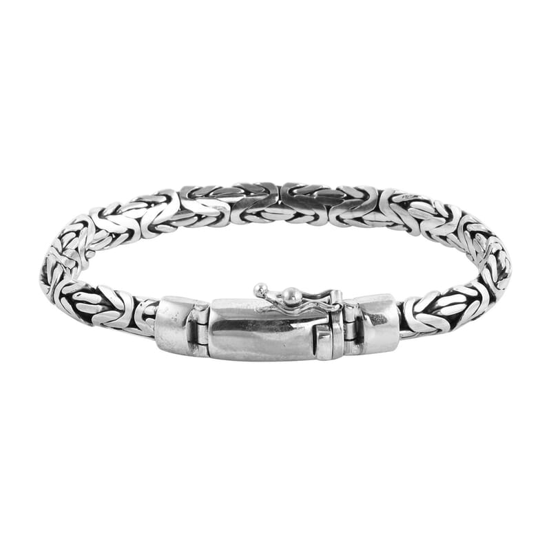 Bali Legacy Borobudur Bracelet in Sterling Silver (7.50 In) 41.40 Grams