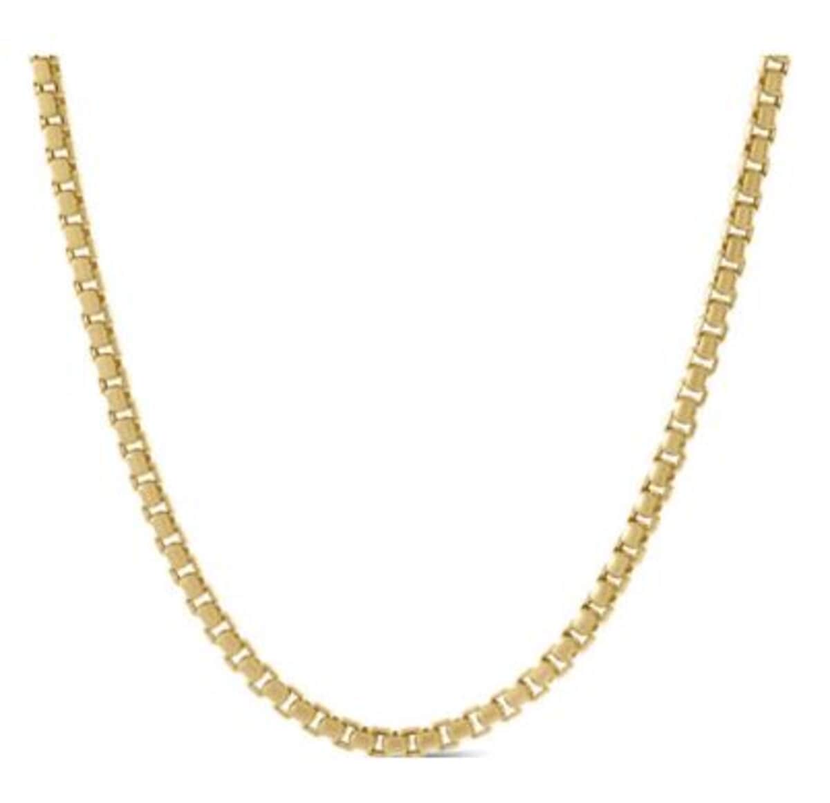 10K Yellow Gold 2.5mm Venetian Necklace 18 Inches 5 Grams image number 0