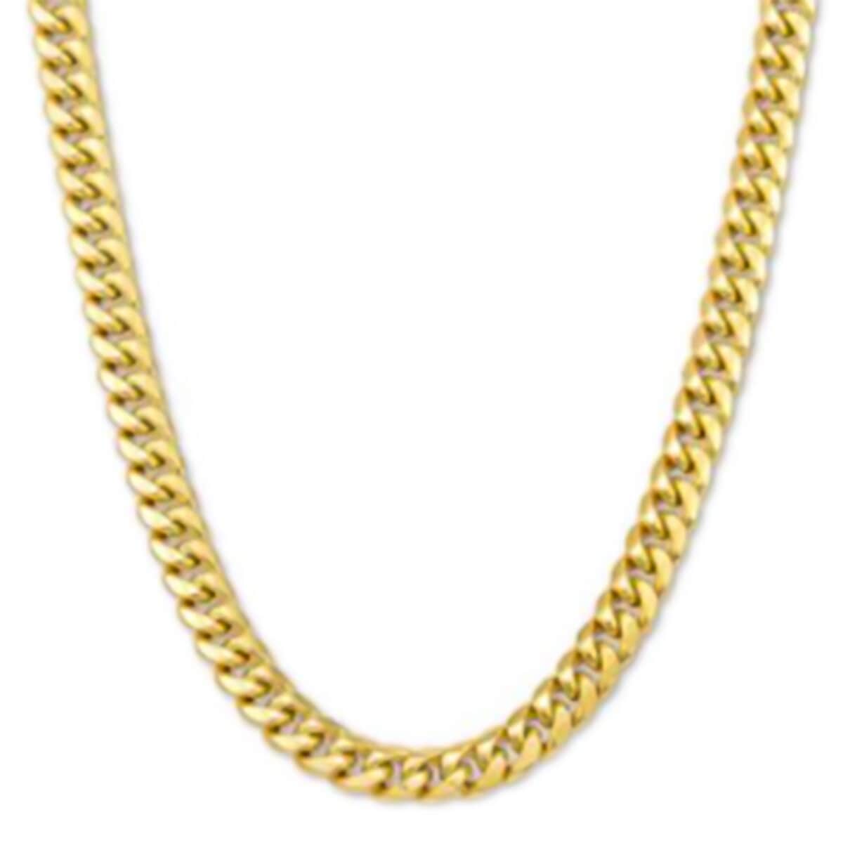 10K Yellow Gold 3.5mm Miami Cuban Necklace 20 Inches 6.80 Grams image number 0