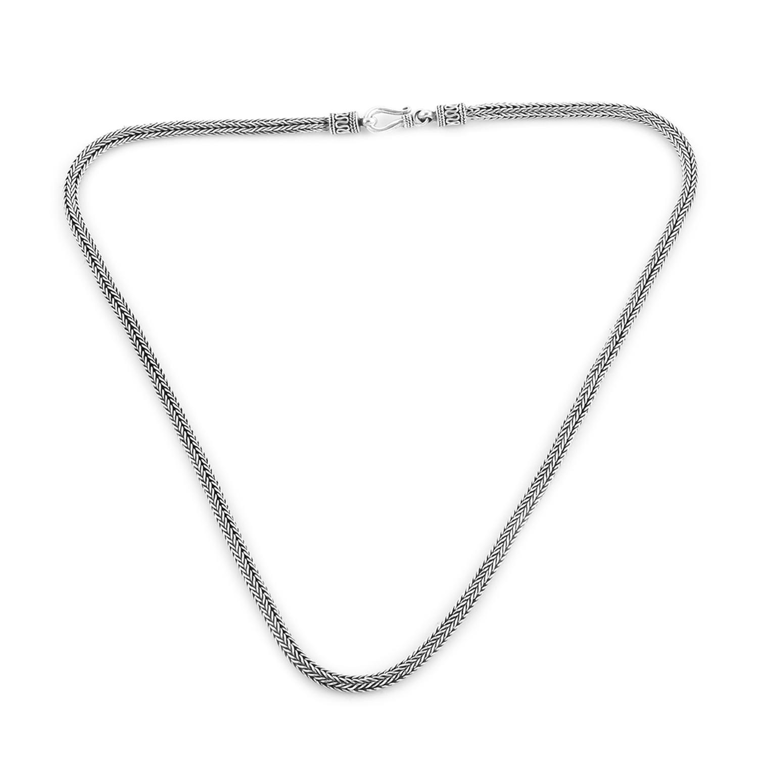 Bali Legacy Sterling Silver 3mm Tulang Naga Necklace 20 Inches 40 Grams
