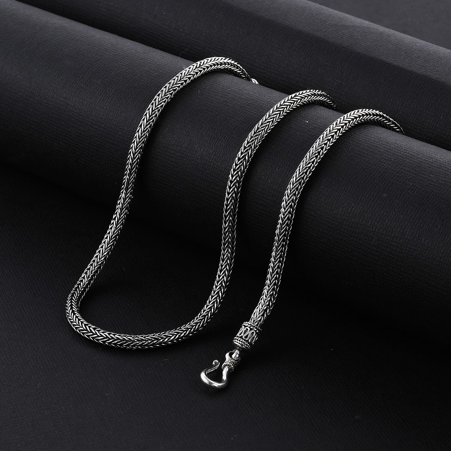 Bali Legacy Sterling Silver 3mm Tulang Naga Necklace 20 Inches 40 Grams
