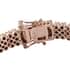 Natural Champagne Diamond 2 Row Bracelet in Vermeil Rose Gold Over Sterling Silver (7.25 In) 5.00 ctw image number 3
