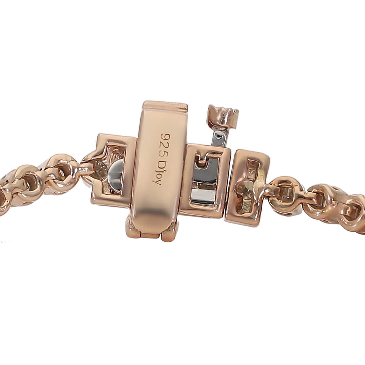 Natural Champagne Diamond Tennis Bracelet in Vermeil Rose Gold Over Sterling Silver (7.25 In) 2.00 ctw image number 3