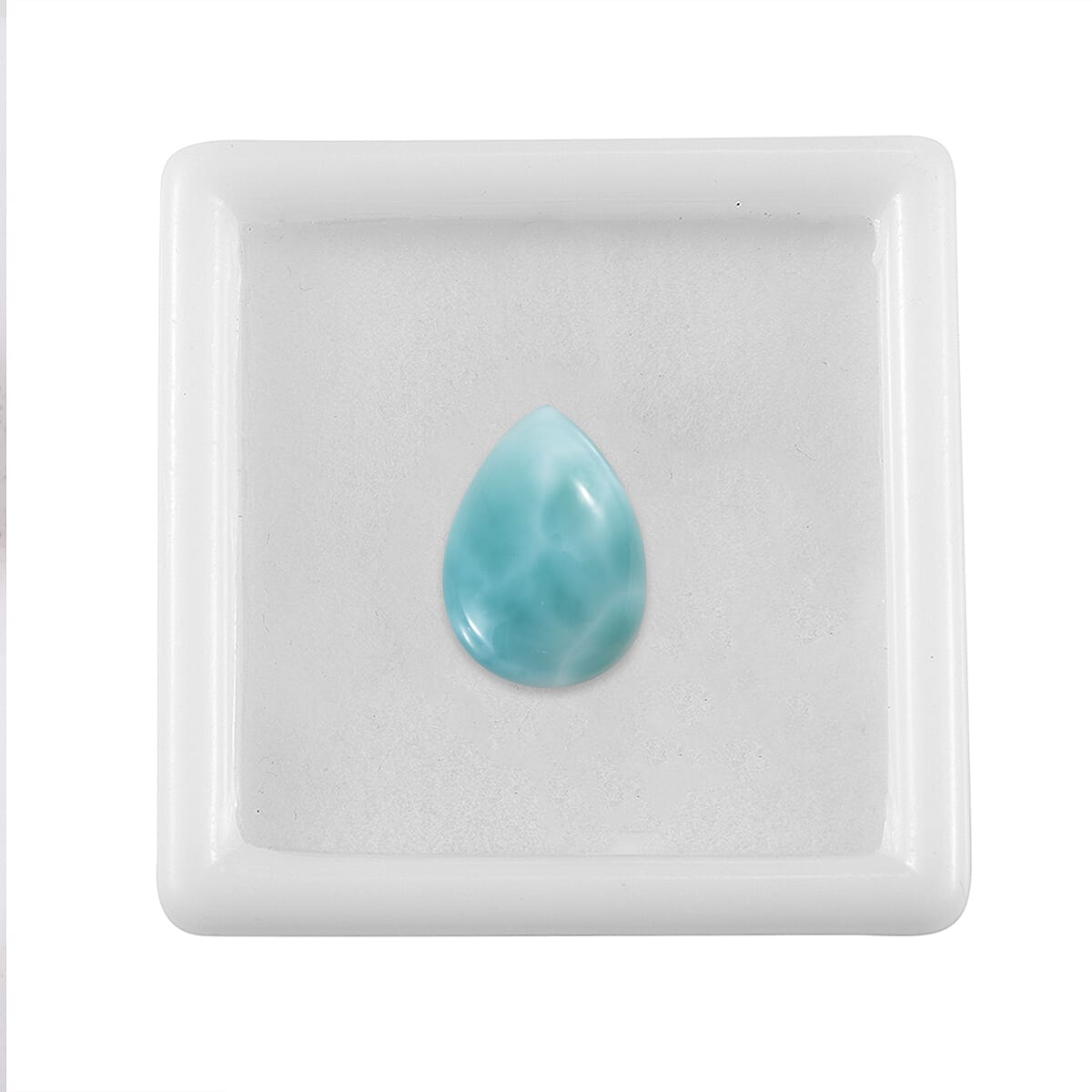 Larimar (Pear 14x10 mm) 4.85 ctw Loose gemstone