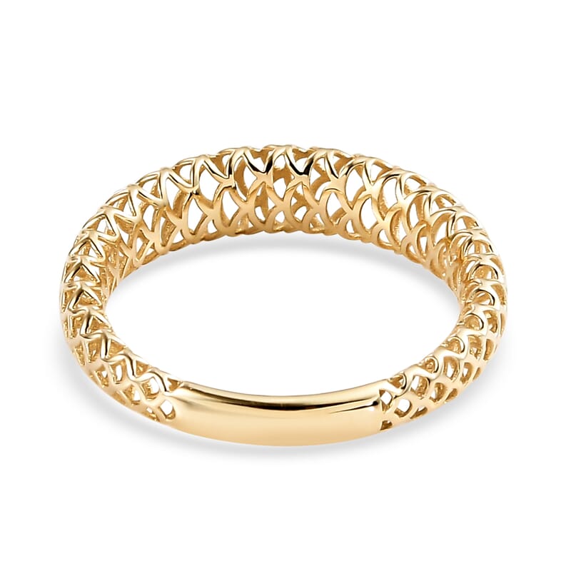 Mirage Collection Luxoro 10K Yellow Gold Band Ring (Size 8.0)