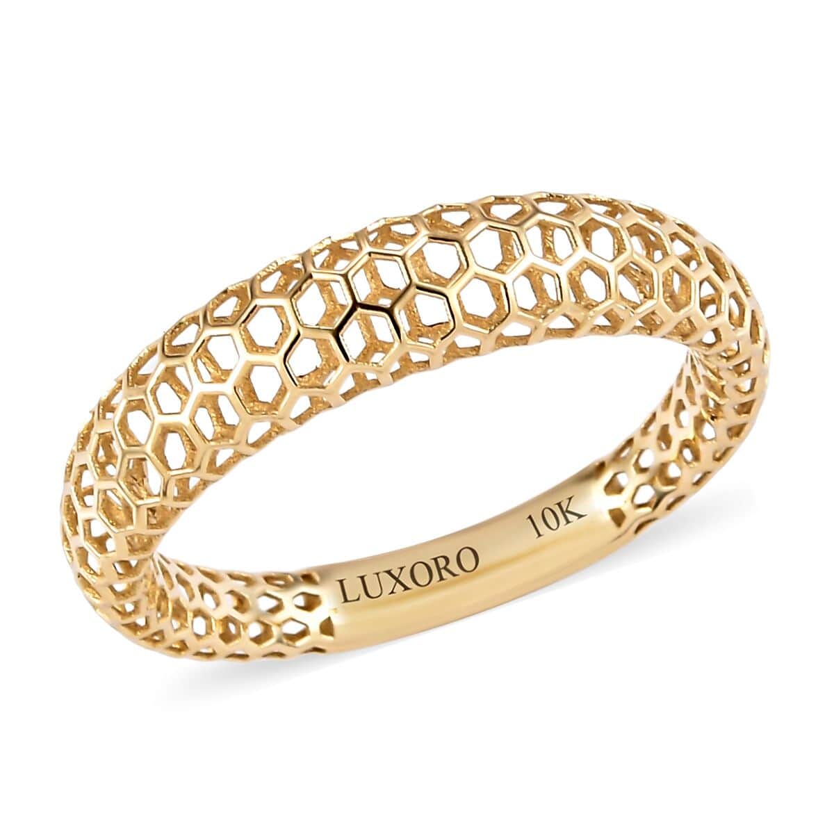 MIRAGE COLLECTION LUXORO 10K Yellow Gold Band Ring image number 0