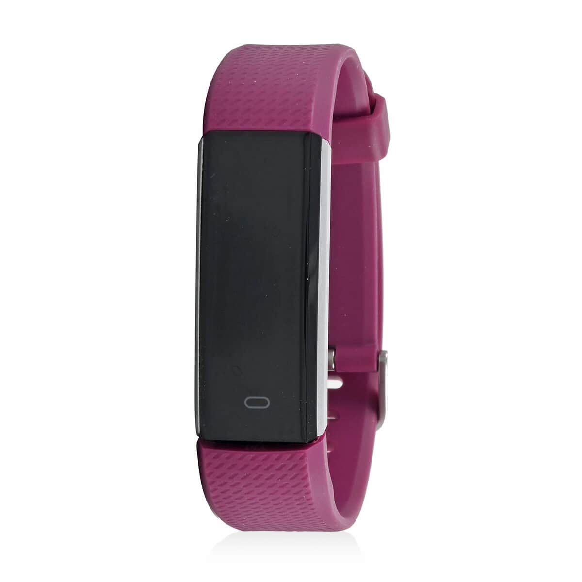 LETSFIT Stainless Steel Smart Watch with Purple Strap image number 0