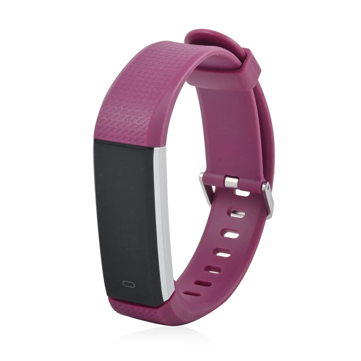 LETSFIT Stainless Steel Smart Watch with Purple Strap image number 2