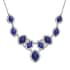 Lapis Lazuli Necklace 18-20 Inches in Silvertone 125.00 ctw image number 0