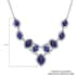 Lapis Lazuli Necklace 18-20 Inches in Silvertone 125.00 ctw image number 6