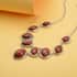 Red Jasper Necklace 18-20 Inches in Silvertone 125.00 ctw image number 1
