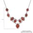 Red Jasper Necklace 18-20 Inches in Silvertone 125.00 ctw image number 6