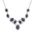 Sodalite Necklace 18-20 Inches in Silvertone 125.00 ctw image number 0