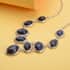 Sodalite Necklace 18-20 Inches in Silvertone 125.00 ctw image number 1