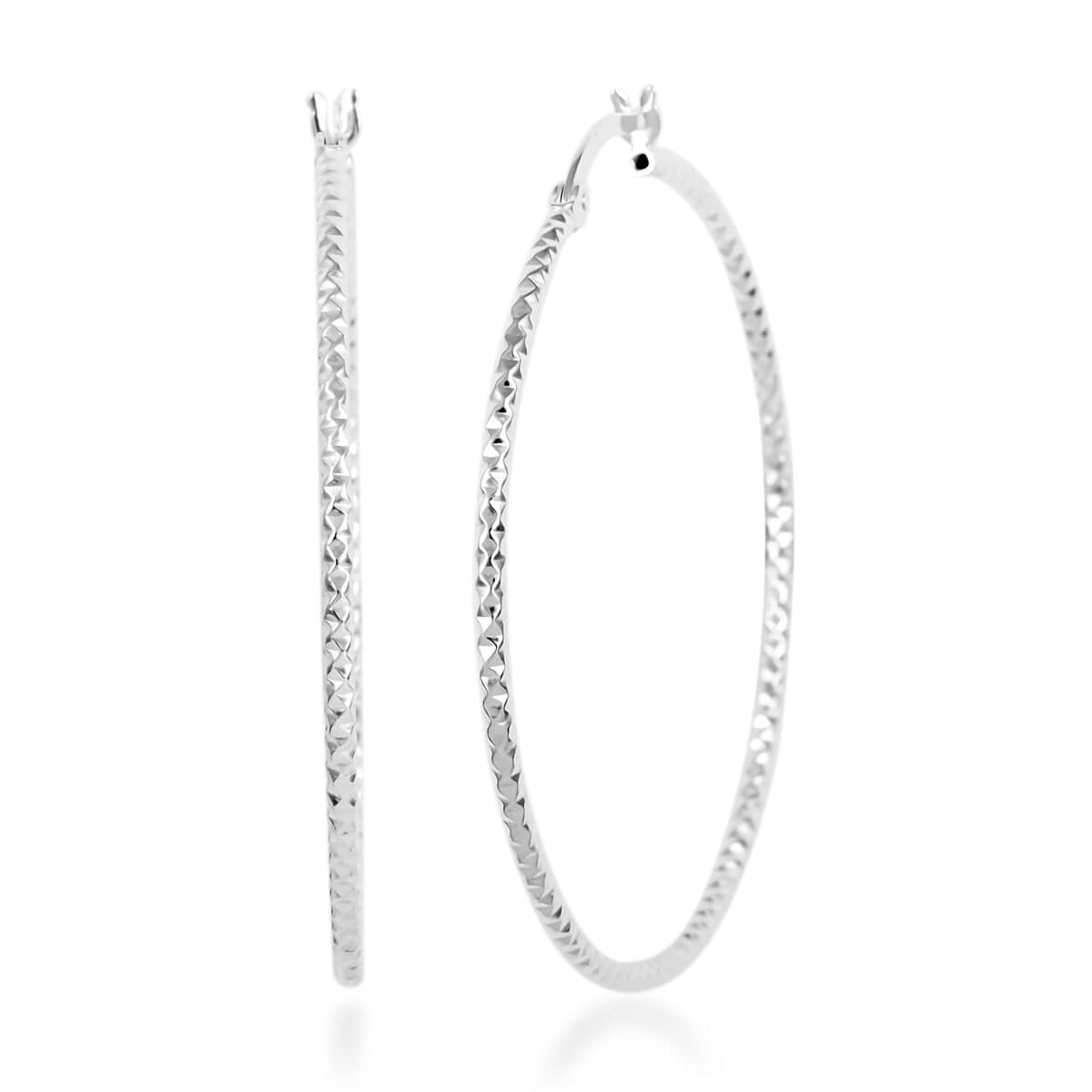 Sterling Silver Hoop Earrings 2 Grams image number 0