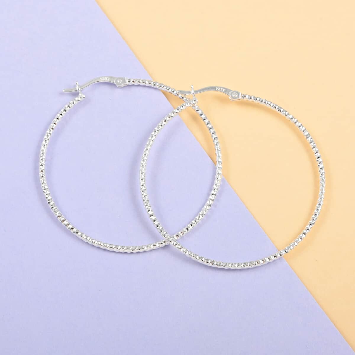 Sterling Silver Hoop Earrings 2 Grams image number 1