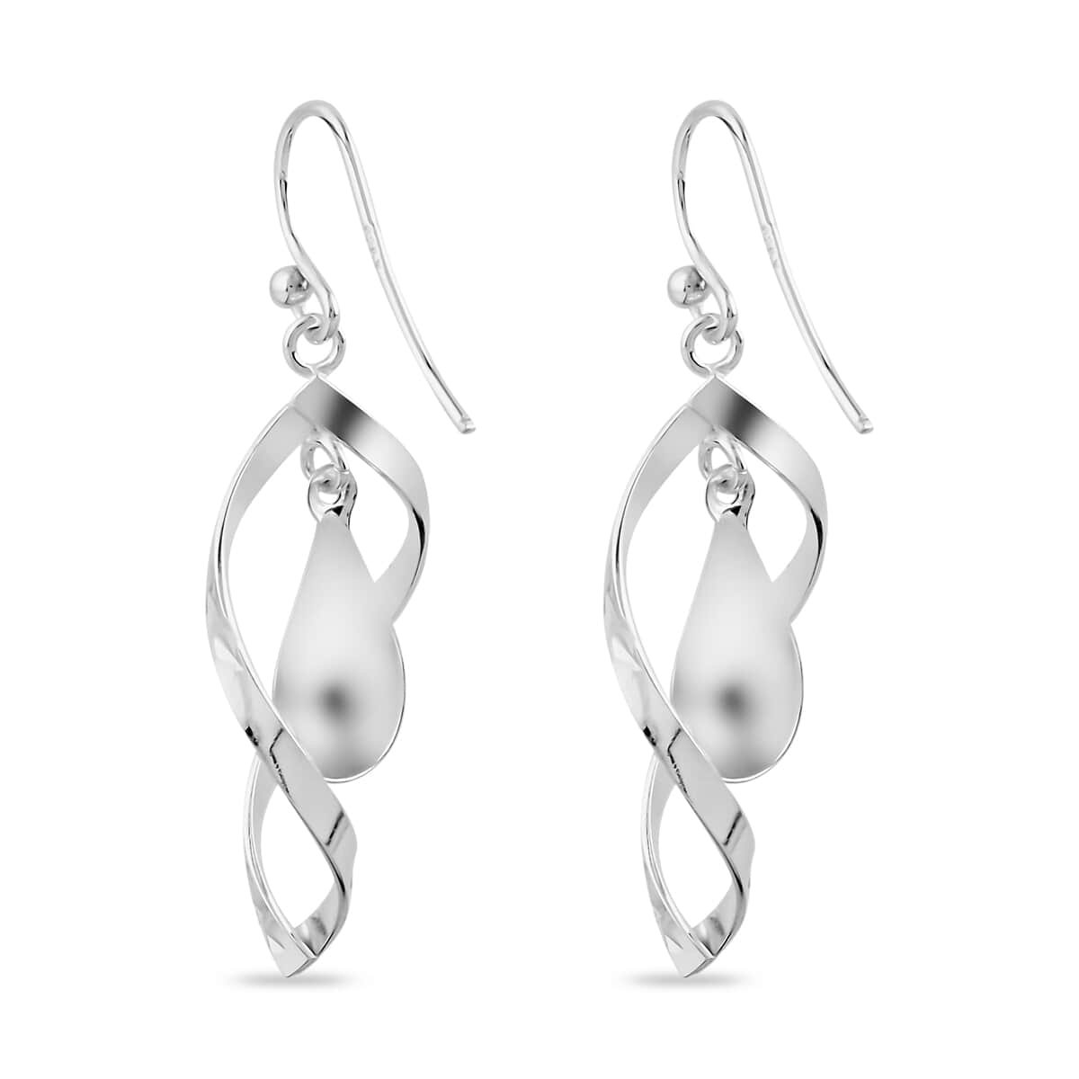 Sterling Silver Dangle Earrings 2.70 Grams image number 3