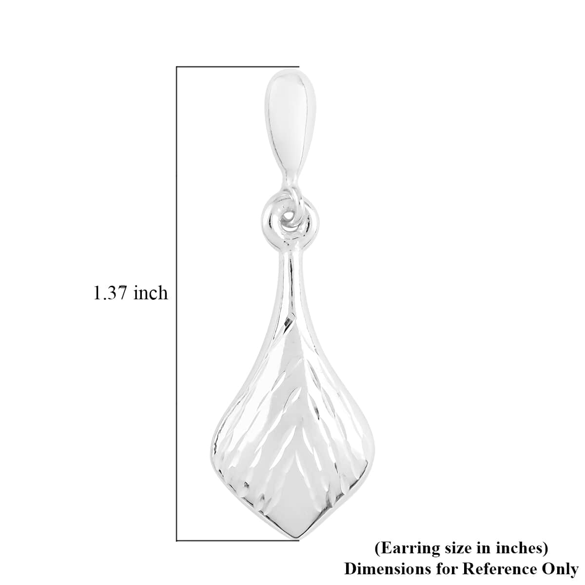 Sterling Silver Dangle Earrings 3.10 Grams image number 4