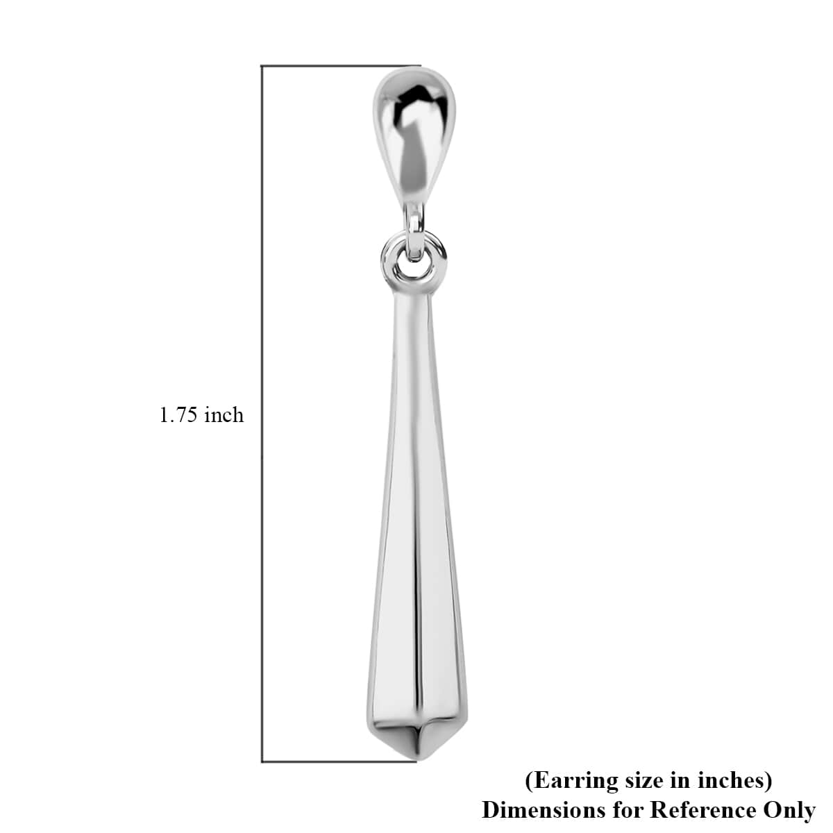 Sterling Silver Drop Earrings 3 Grams image number 4