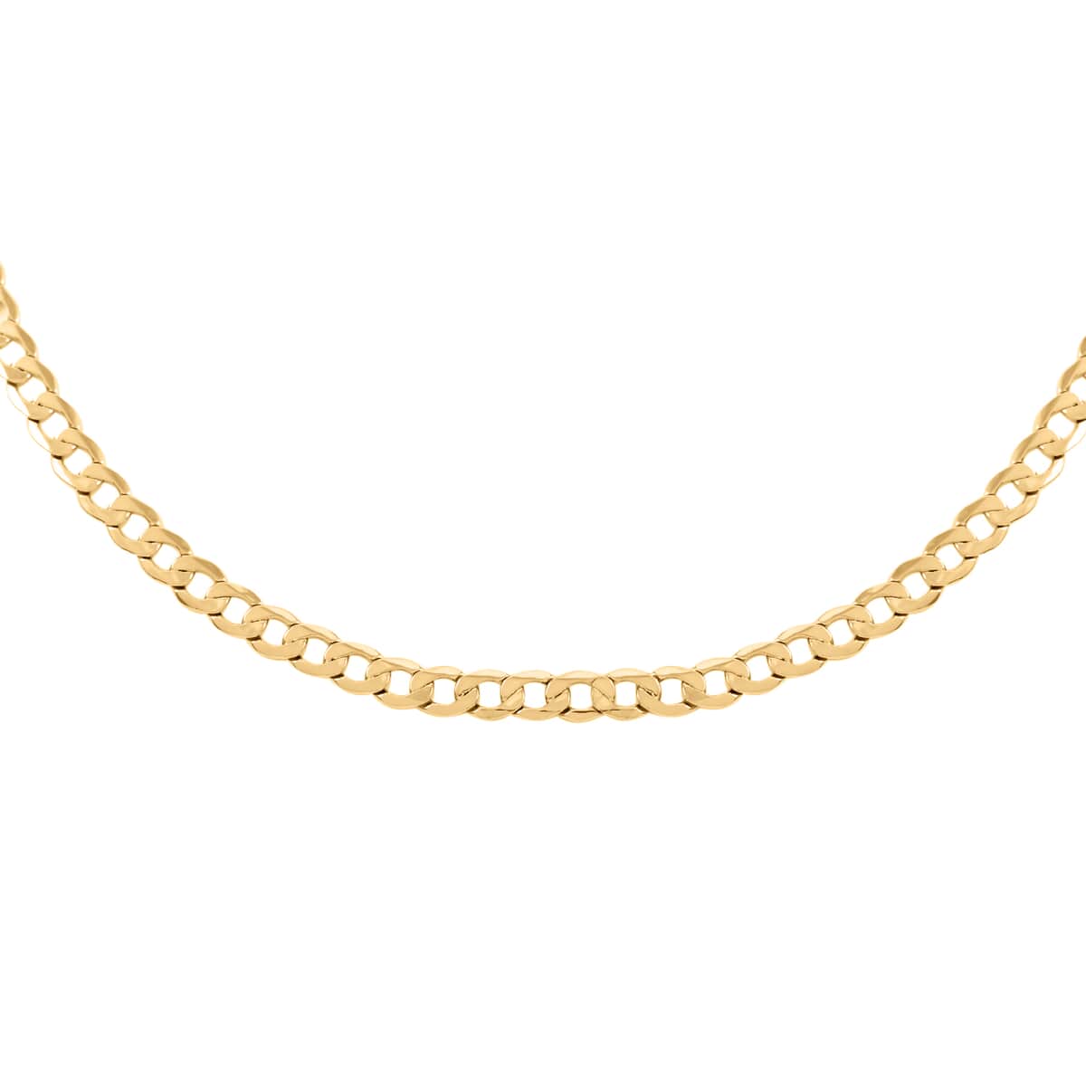 Italian 10K Yellow Gold 4.47mm Squared Cuban Link Chain Necklace 22 Inches 6 Grams image number 0