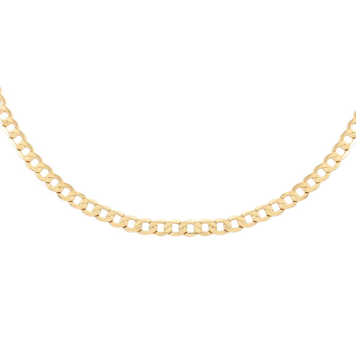 Italian 10K Yellow Gold 4.47mm Squared Cuban Link Chain Necklace 24 Inches 6.00 Grams image number 0