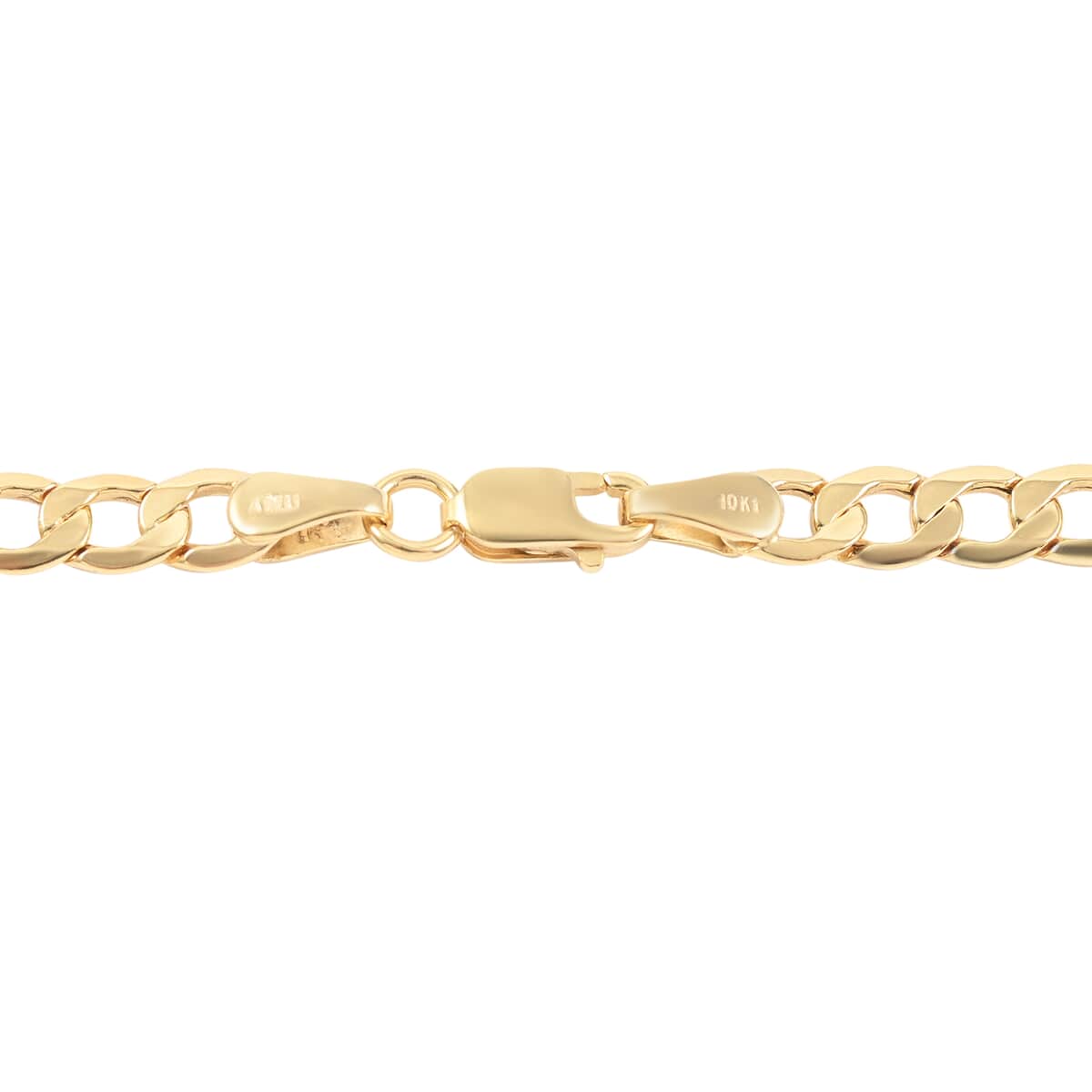 Italian 10K Yellow Gold 4.47mm Squared Cuban Link Chain Necklace 24 Inches 6.00 Grams image number 3