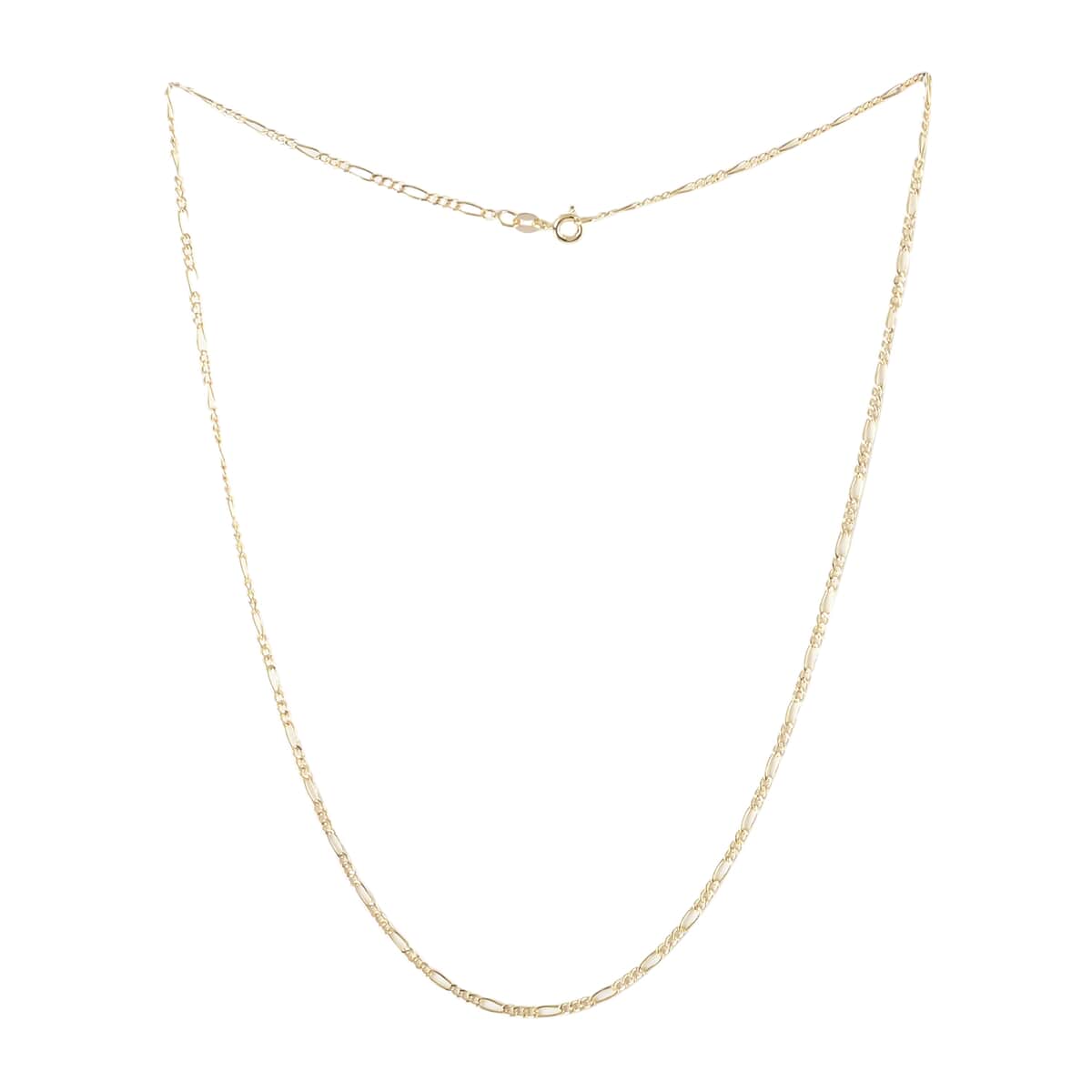 Jessica’s Exclusive Pick ITALIAN 10K Yellow Gold 1.83mm Piccola Figaro Chain Necklace 18 Inches image number 2