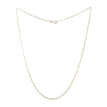 Jessica’s Exclusive Pick ITALIAN 10K Yellow Gold 1.83mm Piccola Figaro Chain Necklace 18 Inches image number 2