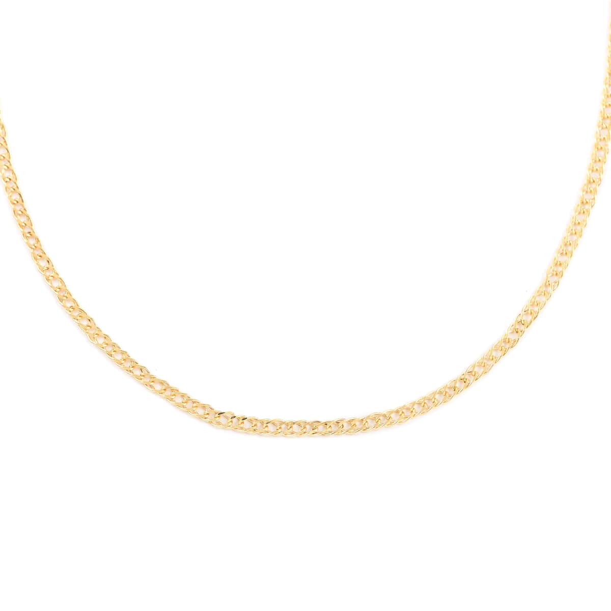 Italian 10K Yellow Gold 2.5mm Marquise Chain Necklace 18 Inches image number 0