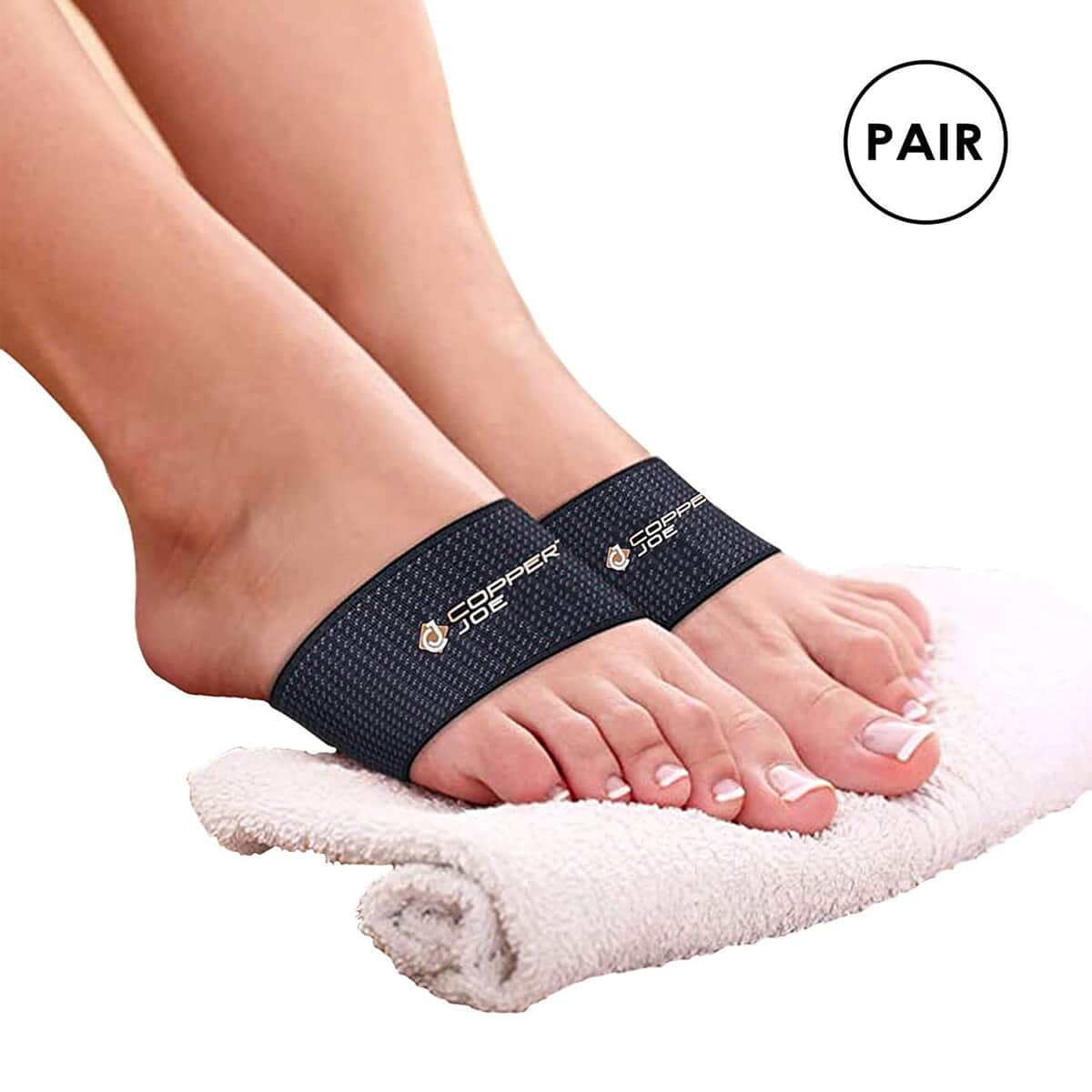 Copper Joe Compression Recovery Arch Support - 2 Plantar Fasciitis Braces/Sleeves. S/M image number 6