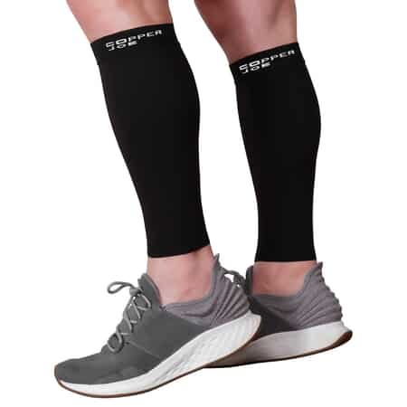 COPPER HEAL Calf Copper Compression Sleeves (1 Pair) for Exercise Sport  Recovery - Calf Muscle Strains Shin Splints Leg Socks Men and Women Calfs  Sleeve Guard for Running Mens Guards X-Large (2 Count)