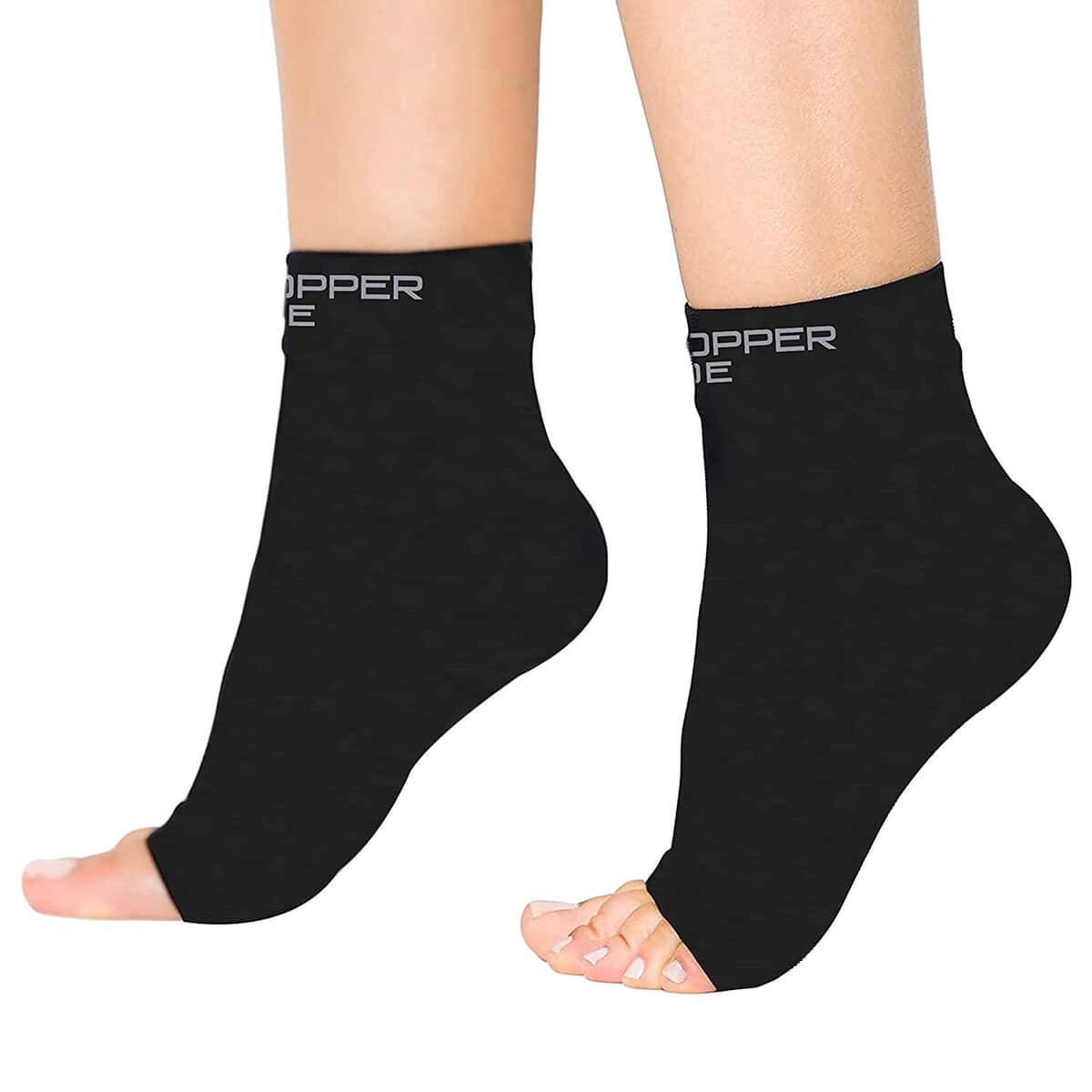 Copper Joe Compression Recovery Foot Sleeves/Support Socks 1 Pair (Small) image number 0