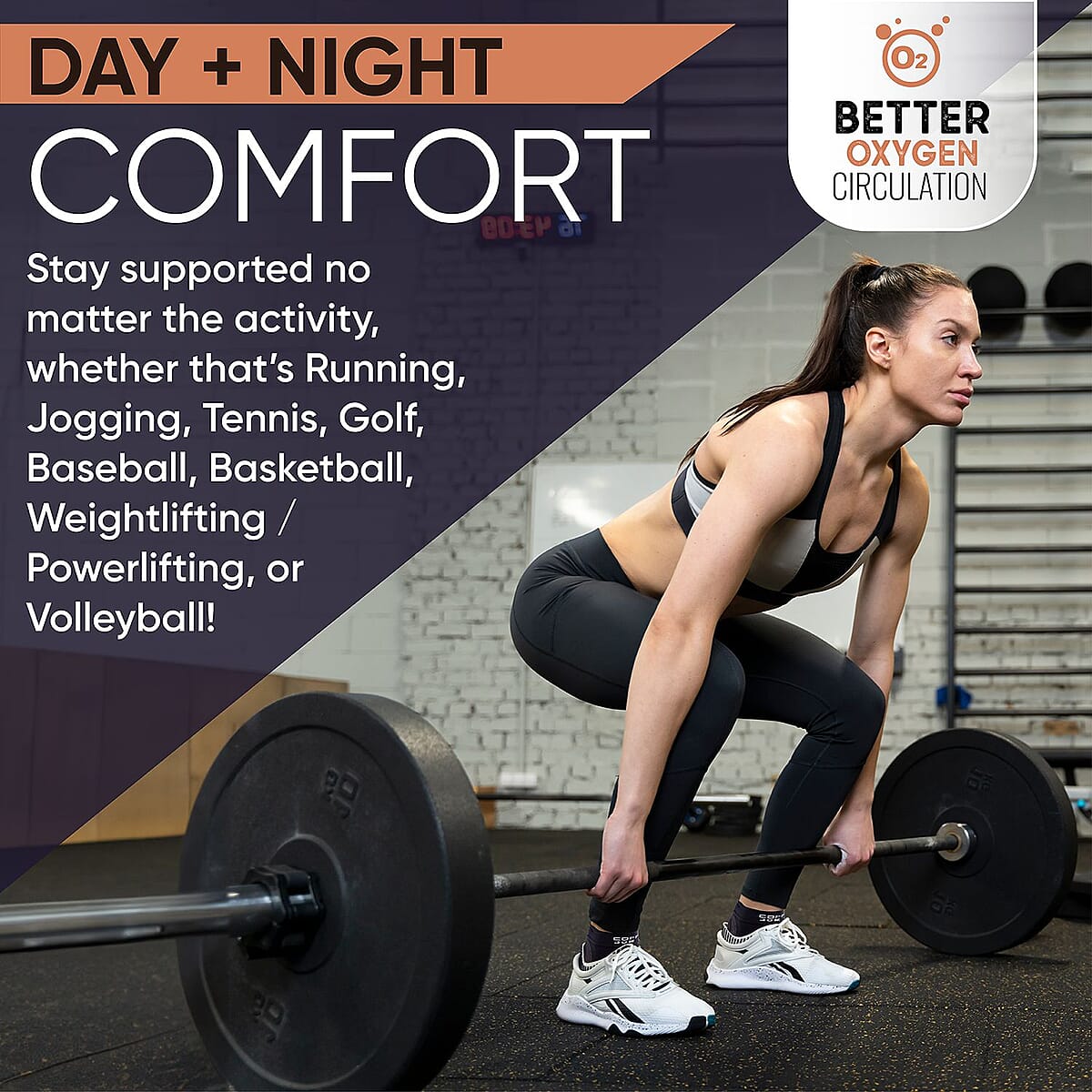 Copper Joe Compression Recovery Foot Sleeves/Support Socks 1 Pair (Small) image number 4