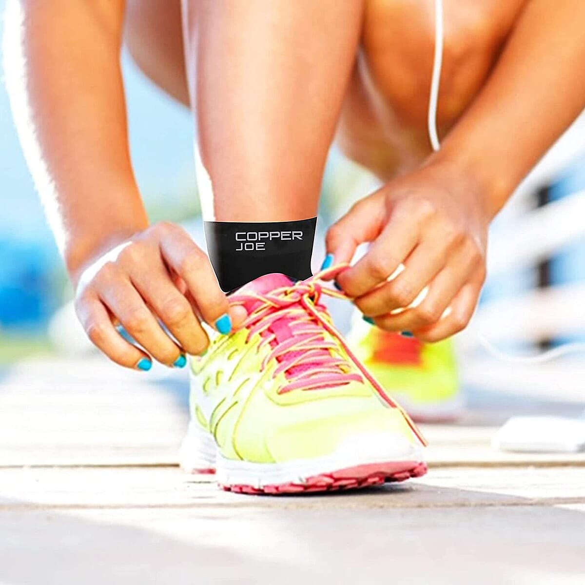 Copper Joe Compression Recovery Foot Sleeves/Support Socks 1 Pair - (XL) (Ships in 8-10 Business Days) , Leg Compression Sleeve , Ankle Compression Sleeve image number 7