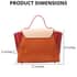 Bellorita-Koi Fish Small Orange Top Grain Leather Satchel , Leather Satchel Bag for Women , Leather Purse Handbag image number 5
