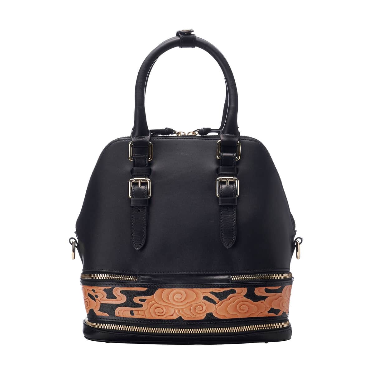 Bellorita-Cloud Black Top Grain Leather Mini Satchel | Leather Satchel Bag for Women | Leather Purse Handbag image number 5
