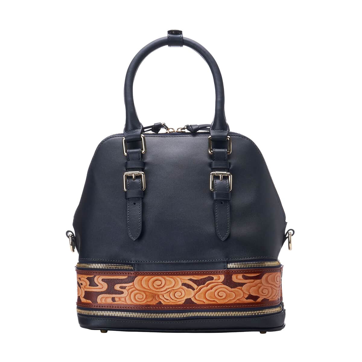 Bellorita-Cloud Blue Top Grain Leather Mini Satchel | Leather Satchel Bag for Women | Leather Purse Handbag image number 5