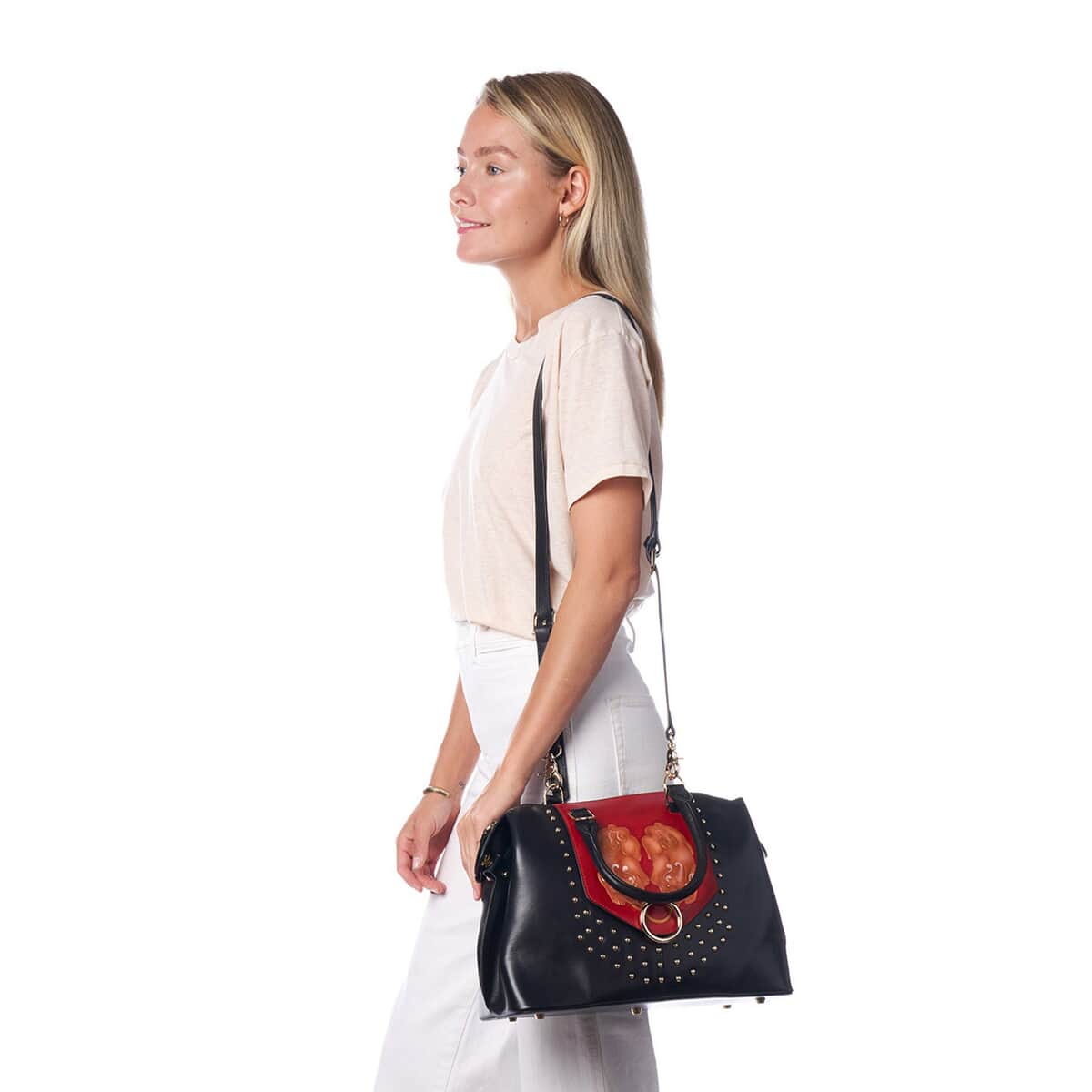 Bellorita-PX (PiXiu) Black Top Grain Leather Mini Satchel | Leather Satchel Bag for Women | Leather Purse Handbag image number 1