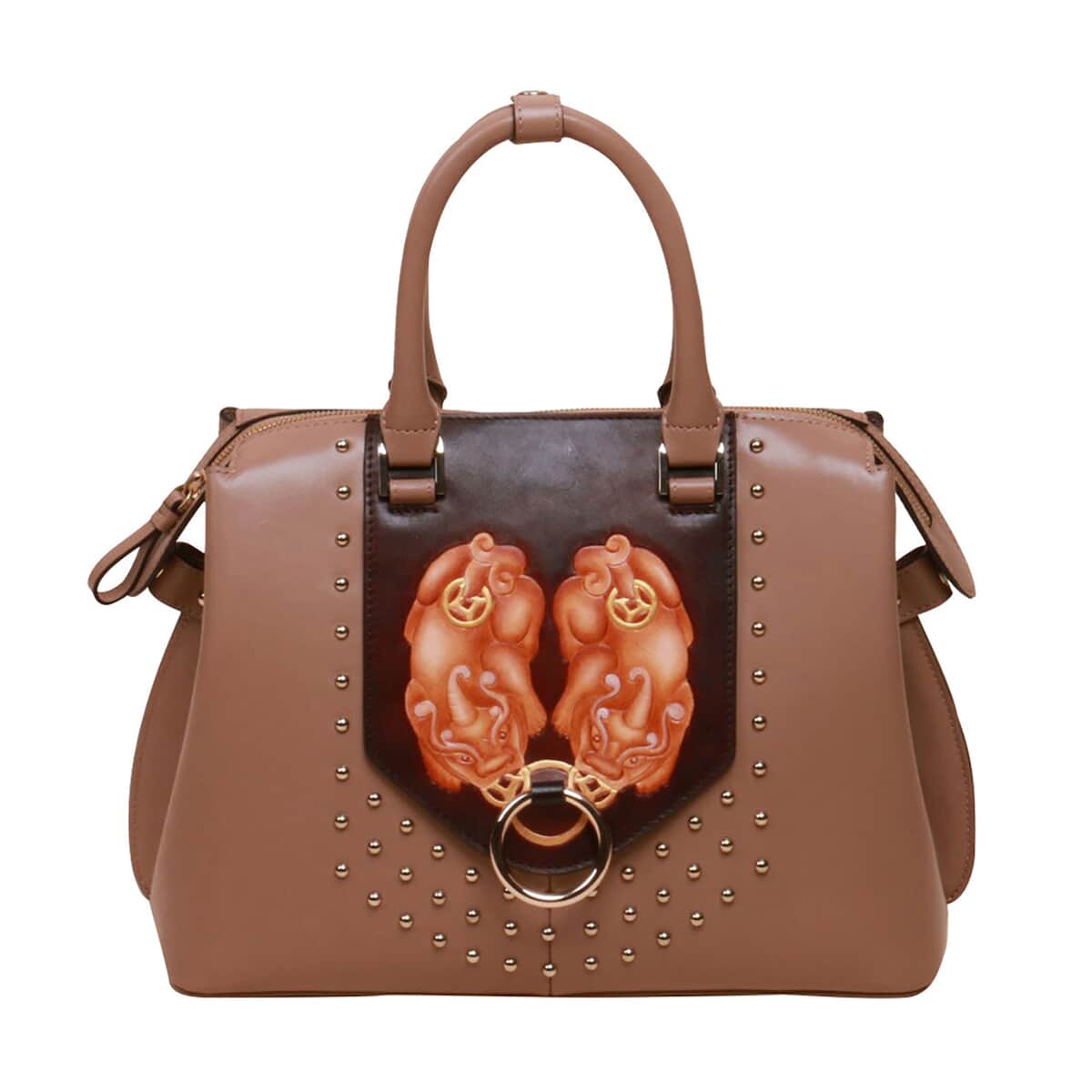 Bellorita-PX (PiXiu) Brown Top Grain Leather Mini Satchel | Leather Satchel Bag for Women | Leather Purse Handbag image number 0