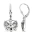 GP Italian Garden Collection Multi Diamond Lever Back Butterfly Earrings in Platinum Over Sterling Silver 0.60 ctw image number 3