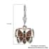 GP Italian Garden Collection Multi Diamond Lever Back Butterfly Earrings in Platinum Over Sterling Silver 0.60 ctw image number 4