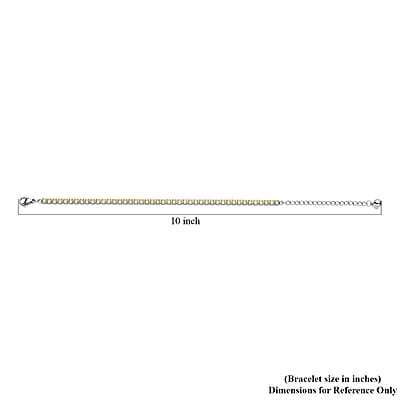 Simulated Yellow Diamond Tennis Bracelet in Stainless Steel (Adjustable) 3.00 ctw , Tarnish-Free, Waterproof, Sweat Proof Jewelry