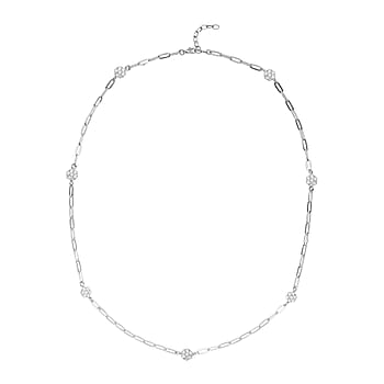 Simulated Diamond in Silvertone - Product card gallery slide 1 (10178563244345)