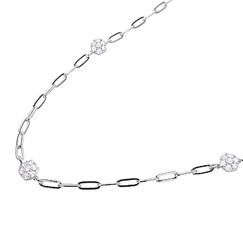 Simulated Diamond in Silvertone - Product card gallery slide 3 (10178563244345)