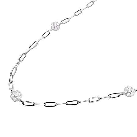 Simulated Diamond in Silvertone - Product card gallery slide 3 (10178563244345)