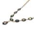 Simulated Mystic Color Quartz and Austrian Crystal Necklace 20-22Inches in Goldtone image number 2