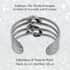 Bali Legacy Sterling Silver Dragon Cuff Bracelet (7.25 In) 58 Grams image number 3