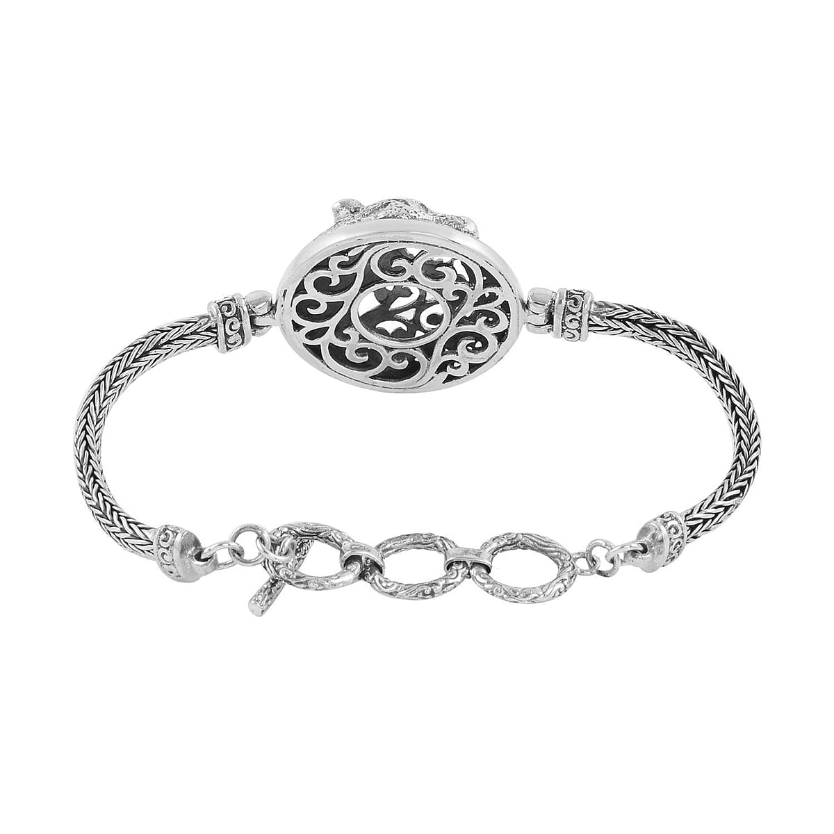 Bali Legacy Panther Bracelet in Sterling Silver 21.80 Grams (6.50-8.0In) image number 2