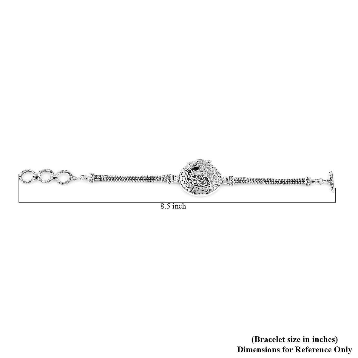 Bali Legacy Panther Bracelet in Sterling Silver 21.80 Grams (6.50-8.0In) image number 4