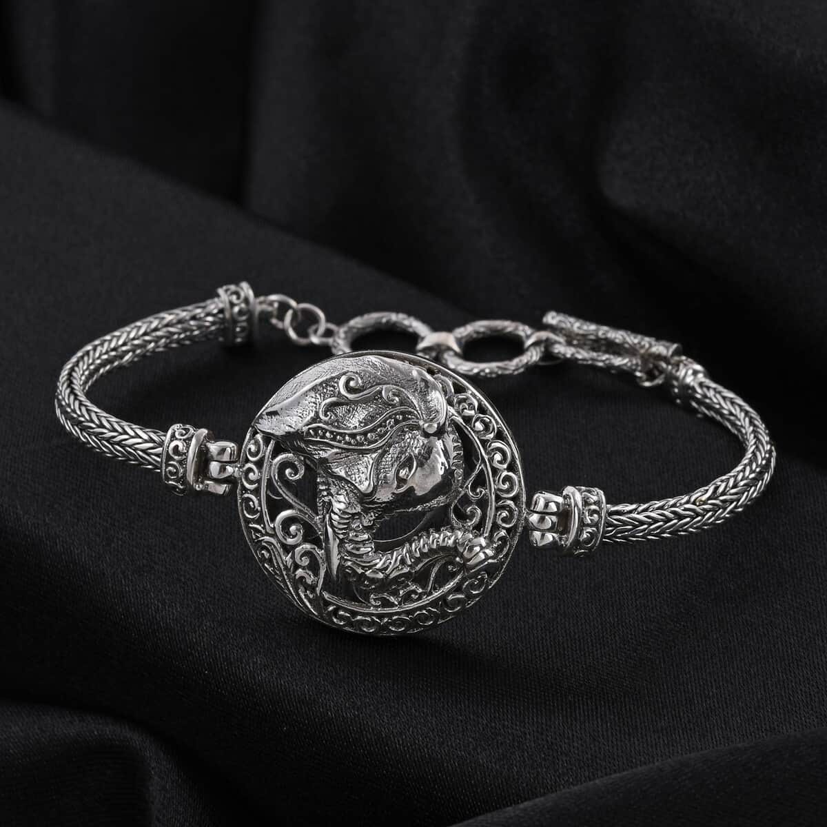 BALI LEGACY Sterling Silver Dragon Bracelet (7.50 In) 22.30 Grams image number 1